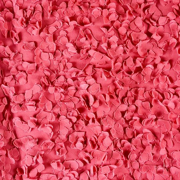 Talbots Floral Applique Coral Silk Skirt 4P - Picture 3 of 3